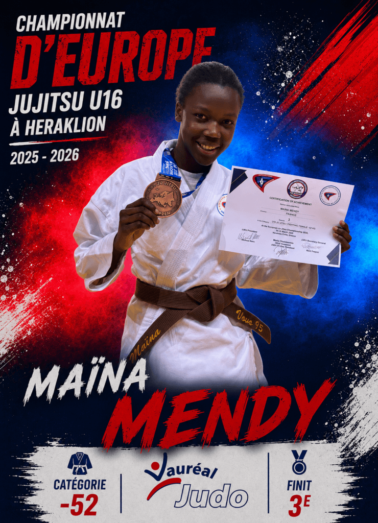 Affiche du championnat d'Europe jujitsu U16 2026 - Maïna