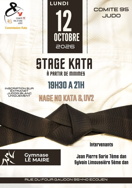 Stage kata Nage No Kata et UV2