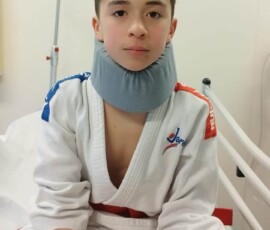 Championnat de France jujitsu cadets et juniors - Arthur blessé