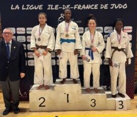 Championnat île-de-France minimes - podium Maïna