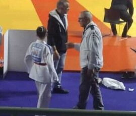 Coupe Île-de-France Benjamins à Villebon-sur-Yvette - Lucie et les coachs