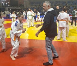 Coupe Île-de-France Benjamins à Villebon-sur-Yvette - échauffement Lucie