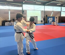 Critérium régional 95 cadets 2026 - échauffement Arthur et Hocine