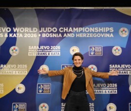 Championnat du Monde vétérans Sarajevo 2026 - Izzy après la pesée
