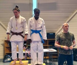 Open jujitsu du Val d'Oise - podium Maïna