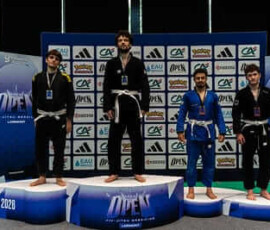 Open jujitsu brésilien de Lormont - podium Laouen