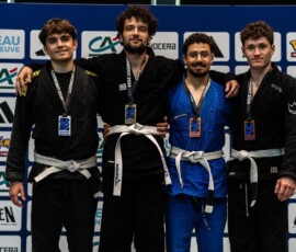 Open jujitsu brésilien de Lormont - podium Laouen