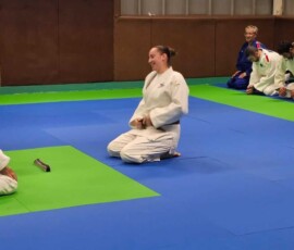 Remise de la ceinture noire à Morgane