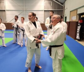 Remise de la ceinture noire à Morgane