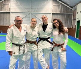 Remise de la ceinture noire à Morgane