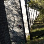 Descente en rappel lors du stage élite judo dans le Doubs