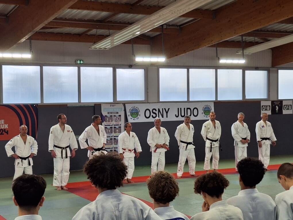 Les encadrants du stage kata judo à Osny